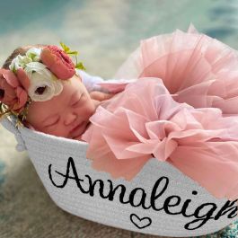 Personalized Baby Shower Gift Basket, Baby Name Gift | UncommonCreation