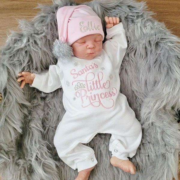 Personalized baby's first christmas outfit best sale